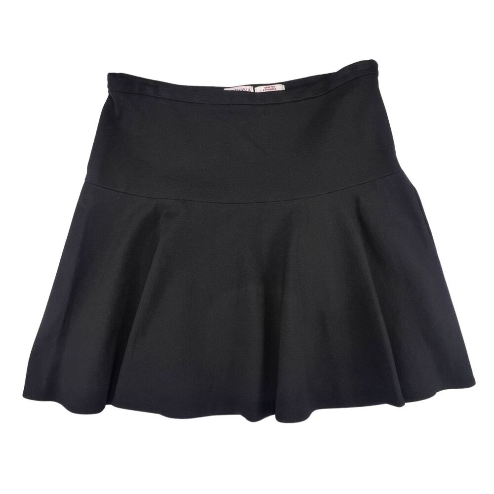 Merona Skirt 10 Black Flared Mini Skater Style A Line Party Classic Flirty Skirt